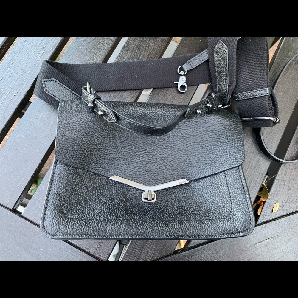Black very soft lather satchel  Botkier like new
